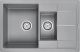 Мойка кухонная Paulmark Flugen PM237850-GRM серый металлик