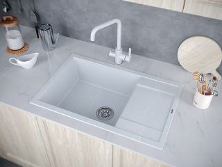 Мойка кухонная Paulmark Flugen PM317850-GR серый