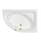 Гидромассажная ванна WHITECROSS Aquarella 0109.170110.100.LINE.GL правая 170x110 см Line золото