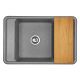 Мойка кухонная Акватон Беллис 78см серый 1A725032BS230