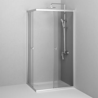 Душевой уголок AM.PM Sunny W87G-403-10080-MT профиль серебристый 100х80 см