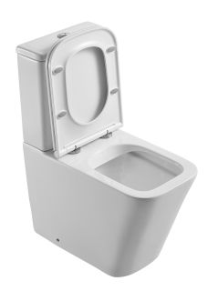 Унитаз-компакт DQ Berlin DT1437016 безободковый белый