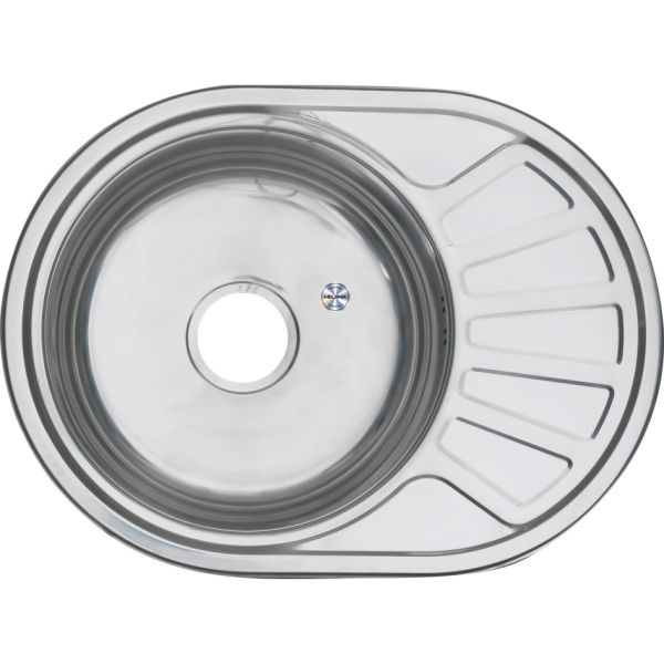 Мойка 6044 U Melana 0,6/160 хром с сифоном (234 t *12)