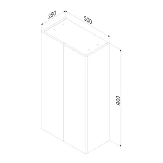 Шкаф подвесной AM.PM X-Joy M85CHX0502WG белый 50 см