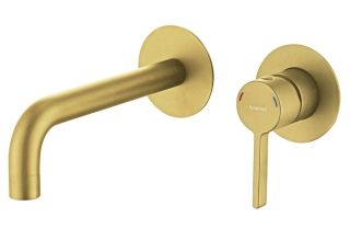 Встраиваемый смеситель для раковины Splenka S221.11 золотой сатин