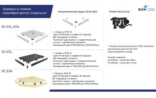 Экран для душевого поддона RGW N/ST-61 Be 50231799-03 90x90см бежевый