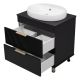Напольная тумба под раковину Brevita Enfida ENF-06070-0242Я 70см чёрный