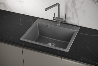 Мойка кухонная Granula 5804, ГРАФИТ