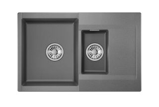 Мойка кухонная Granula 7808, ГРАФИТ