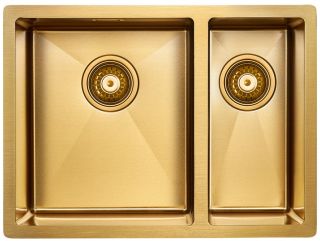 Мойка кухонная Paulmark Annex PM545944-BGL левая брашированное золото