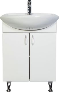Тумба с раковиной Orange Роса LA-60TUW+RA белый