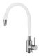 Смеситель для кухни Melana ELASTICO-610401W сатин/белый