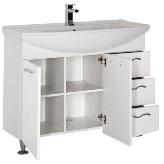 Тумба под раковину Aquanet Моника 186772 105 см белый
