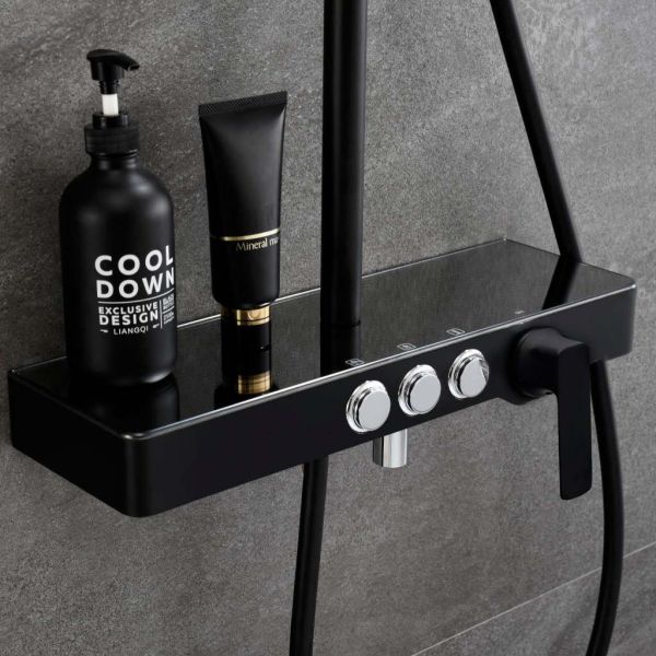 Душевая стойка Melana Male MELANA-610501B чёрный