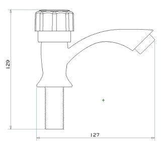 Смеситель для кухни РМС PL3-269F для одной воды белый