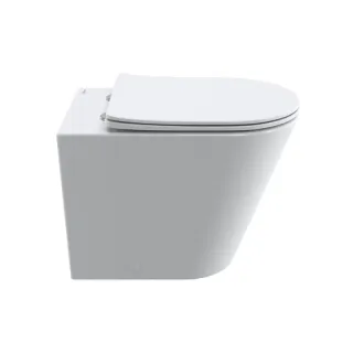 Унитаз приставной BelBagno Flay BB1003CB-TOR/SC безободковый с сиденьем