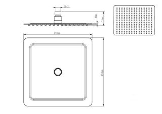 Верхний душ DQ хром DC1004853