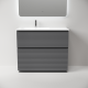 Тумба напольная под раковину Sancos Folk Floor FL100FLGS левая 100 см Grey soft