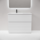 Тумба напольная под раковину Sancos Folk Floor FL100FLW левая 100 см Bianco