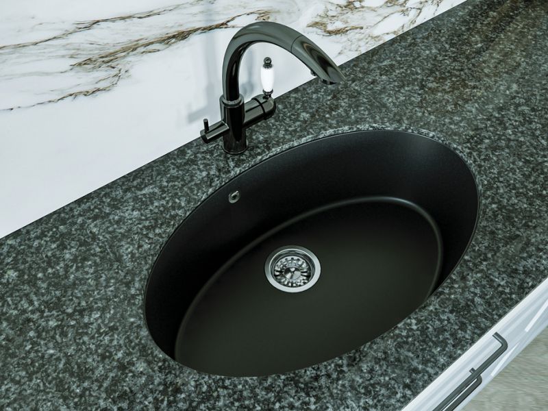 Кухонная мойка Florentina Вега Овал песочный