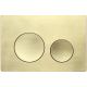 Кнопка смыва Veconi FLUSH V2, FLV2-G, 240х162х10, пластик, золото брашинг