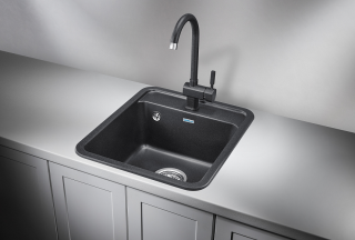 Мойка кухонная Granula Standart 4202, ЧЁРНЫЙ