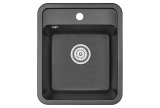 Мойка кухонная Granula Standart 4202, ЧЁРНЫЙ