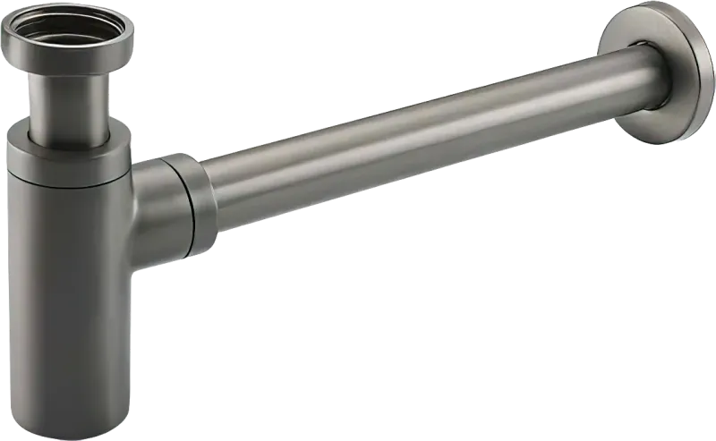 Сифон для раковины Frap F82-9 оружейная сталь