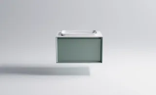 Тумба с раковиной Astra-Form Фрейм 4631177713743 70 см зелёный матовый