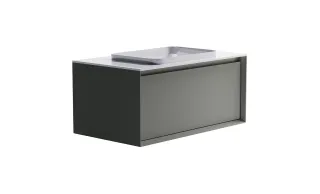 Тумба с раковиной Astra-Form Фрейм 4631177713880 90 см серый матовый