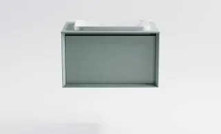 Тумба с раковиной Astra-Form Фрейм 4631177715242 80 см зелёный матовый