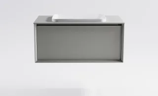 Тумба с раковиной Astra-Form Фрейм 4631177715327 90 см серый матовый