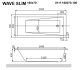 Гидромассажная ванна Whitecross Wave Slim 0111.160070.100.SOFT.CR 160x70см Soft хром