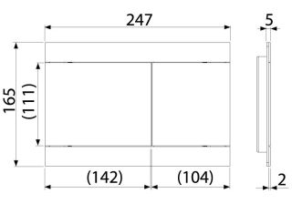 Кнопка управления AlcaPlast FLAT металл–матовый бронза FUN-ANTIC