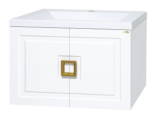 Подвесная тумба под раковину Misty Галвер 80см белый