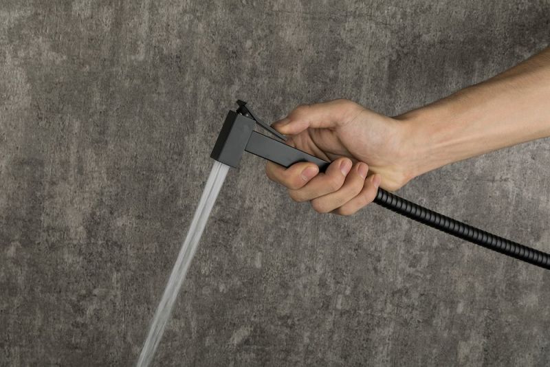 Гигиенический душ со смесителем Gappo G7217-6 чёрный