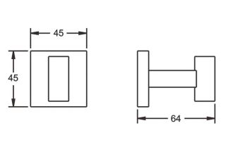 Крючок для ванной комнаты Rose RG3011H золото/чёрный