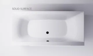 Ванна из искусственного камня Astra-Form Геркулес 01010072 190x90 см белый матовый