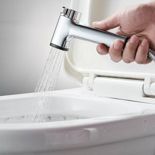 Гигиенический душ со смесителем Rose R1505F-1 белый/хром