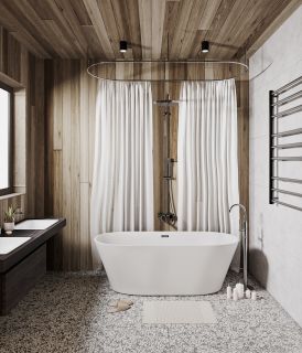 Акриловая ванна Grossman Forta GR-1503M 170x75см белый матовый