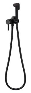 Смеситель встраиваемый с гигиеническим душем Grocenberg GB001 Черный матовый