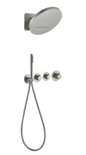Душевая система скрытого монтажа Grocenberg GB5020NK с Термостатом Vernet (Франция) Никель