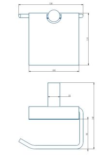 Держатель для туалетной бумаги Haiba HB8403-4 бронза