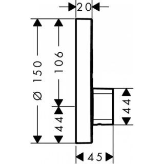 Смеситель для душа Hansgrohe ShowerSelect S 15747000S хром