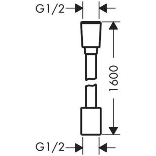 Шланг для душа Hansgrohe 28260000 хром