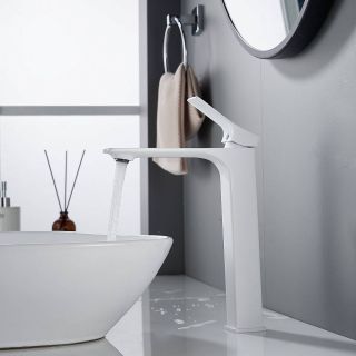 Смеситель для раковины Shevanik S6111C белый