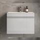 Тумба под раковину подвесная Velvex Pulsus tp.PUL.PUL.70.1Y белый глянец, 70 см