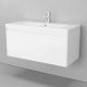 Тумба под раковину подвесная Velvex Klaufs tp.KLA.MAR.100.1Y белый, 100 см