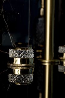 Встраиваемый смеситель для раковины Boheme Aura 152-G-A золото