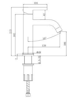 Смеситель для раковины Splenka S221.10.05 сатин